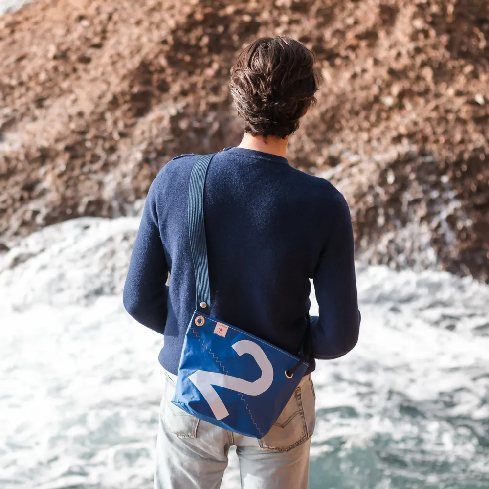 Sacs et cabas - Sac en voile de bateau recyclée - écoresponsable - fabriqué en France - LES TOILES DU LARGE