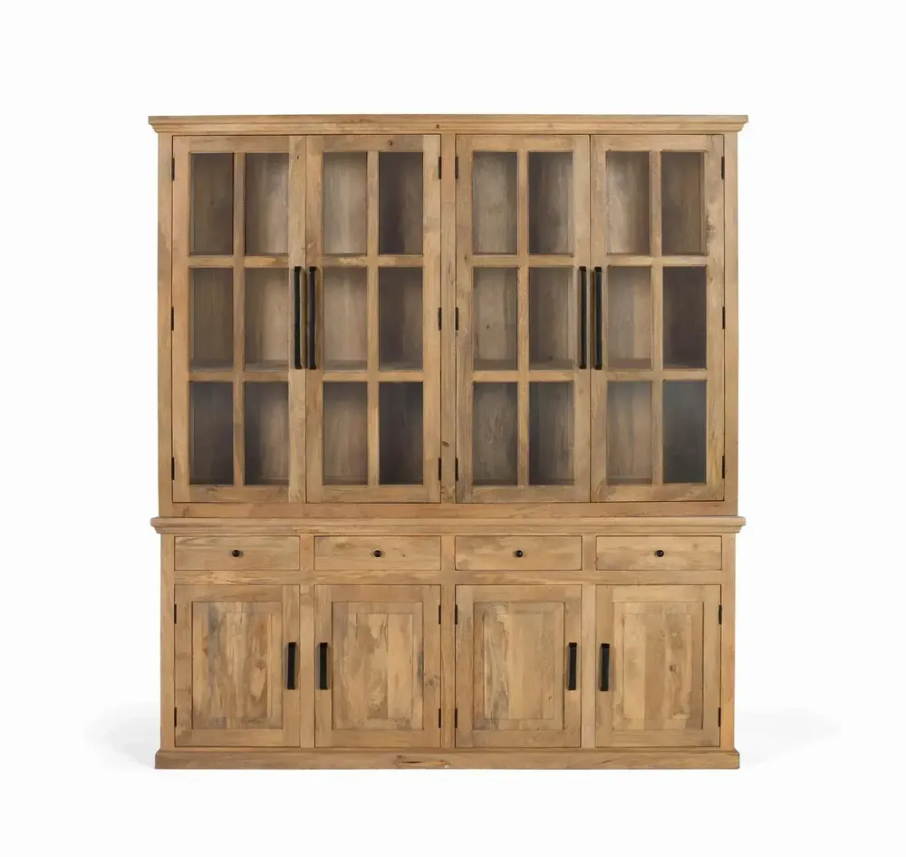 Wardrobe - 226 cm high solid mango wood wardrobe - GINER Y COLOMER