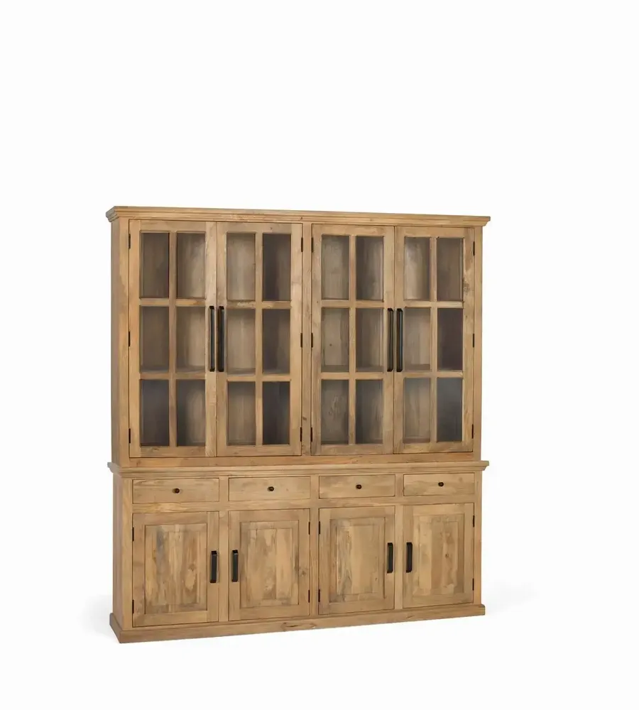 Wardrobe - 226 cm high solid mango wood wardrobe - GINER Y COLOMER