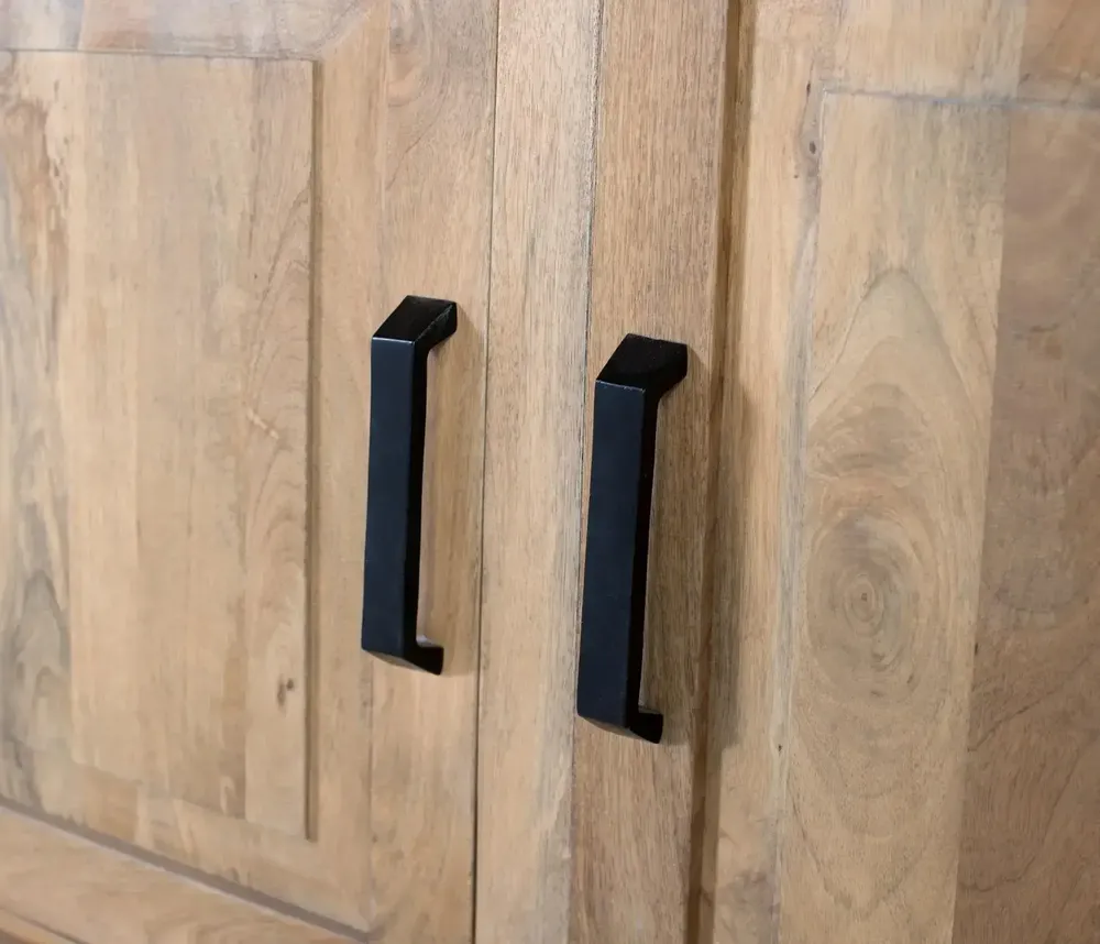 Wardrobe - 226 cm high solid mango wood wardrobe - GINER Y COLOMER