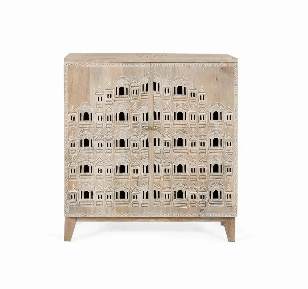 Buffets - Buffet sculpté à la main en bois de manguier - GINER Y COLOMER