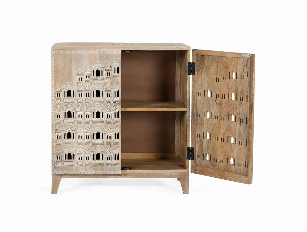 Buffets - Buffet sculpté à la main en bois de manguier - GINER Y COLOMER