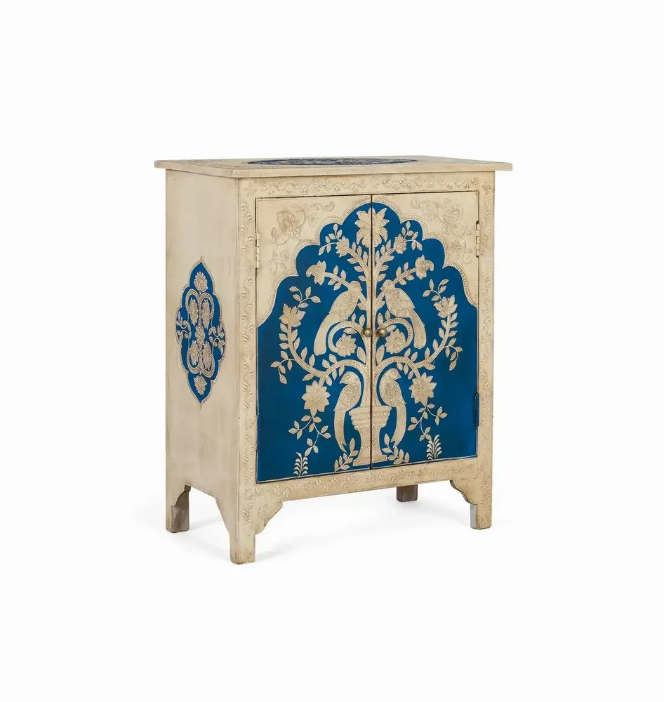 Commodes - Meuble d'appoint en bois de manguier et peint à la main - GINER Y COLOMER