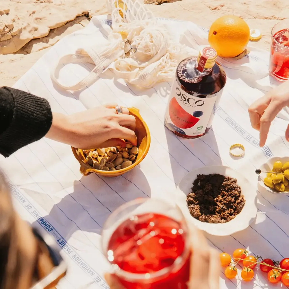 Épicerie fine - OSCO Le Rouge Ardent apéritif sans alcool bio et français -0% -70 cl - OSCO - APERITIFS SANS ALCOOL