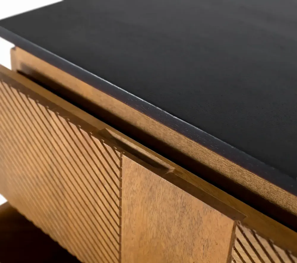 Tables de nuit - Table de chevet en bois de manguier avec finition naturelle - GINER Y COLOMER