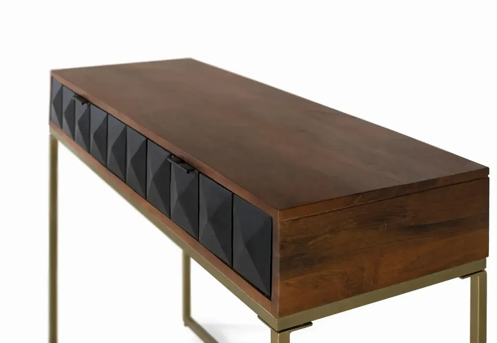 Consoles - Console en bois de manguier et structure en fer - GINER Y COLOMER