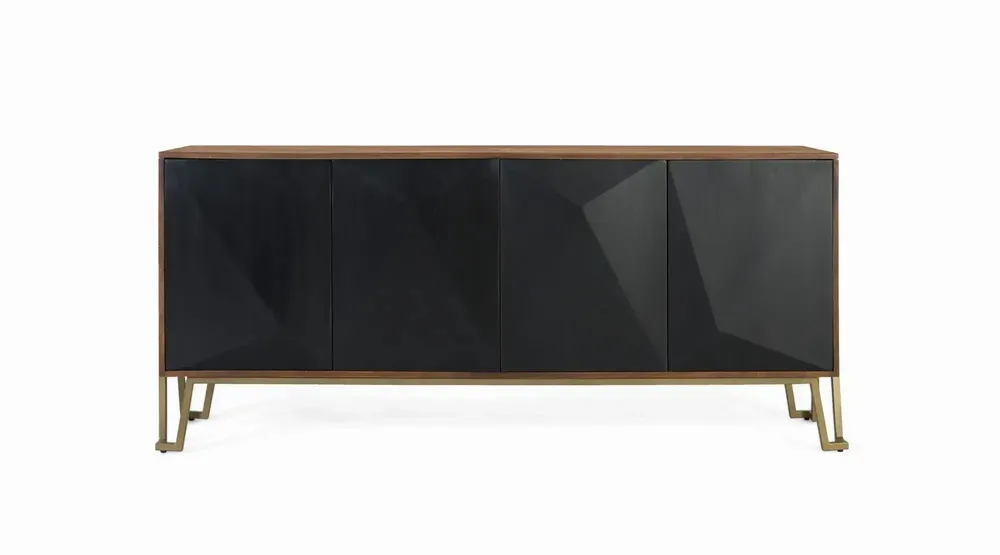 Sideboards - Four-door sideboard in mango wood 180 cm - GINER Y COLOMER