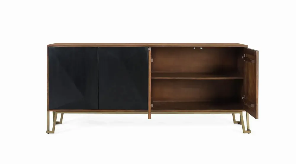 Sideboards - Four-door sideboard in mango wood 180 cm - GINER Y COLOMER