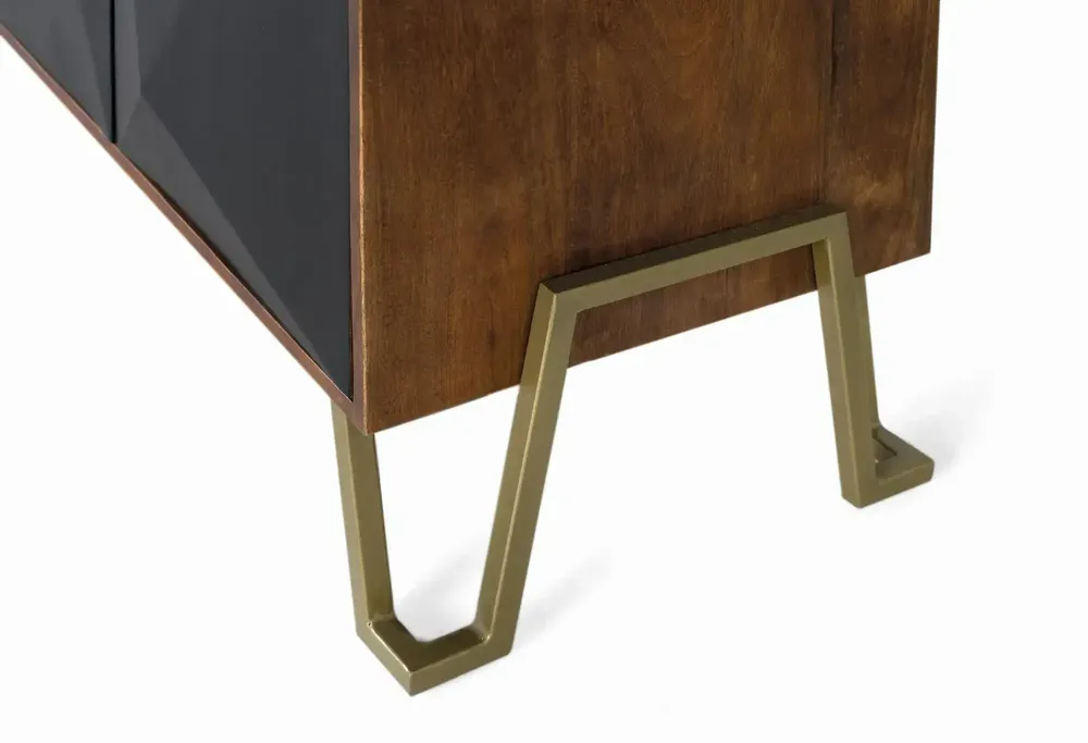 Sideboards - Four-door sideboard in mango wood 180 cm - GINER Y COLOMER