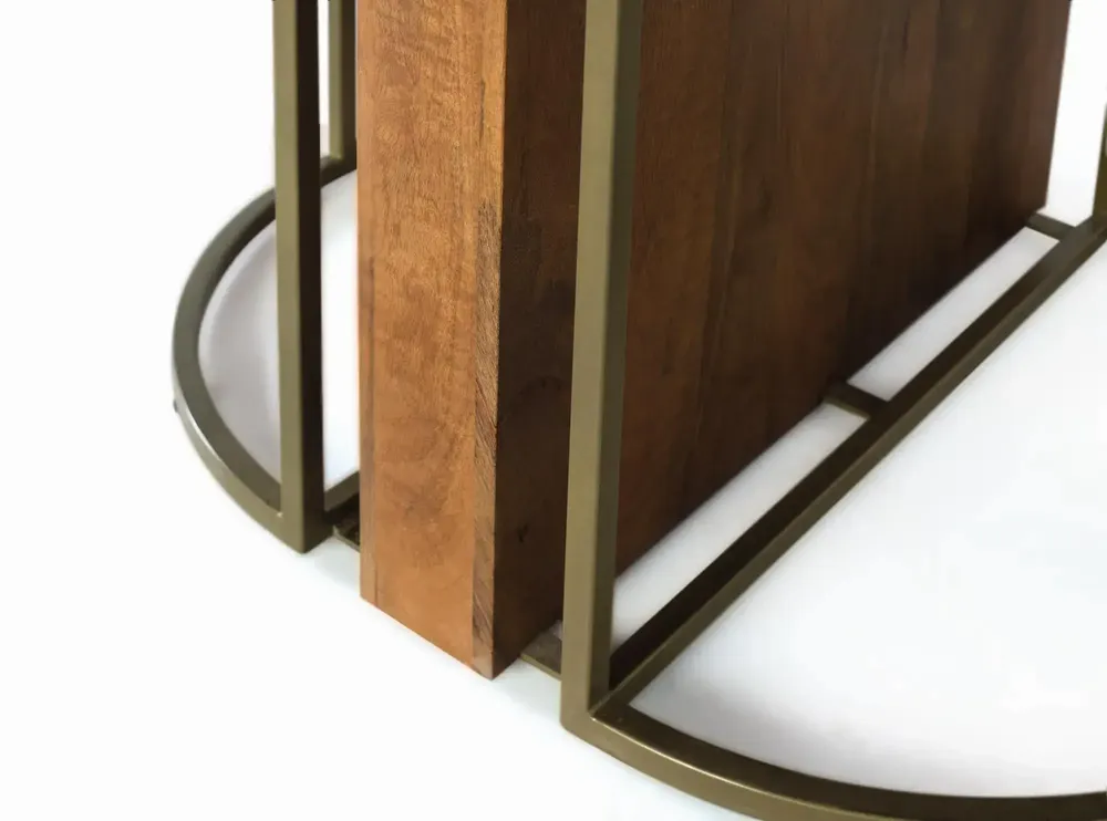 Dining Tables - Round dining table in solid mango wood 150 cm - GINER Y COLOMER