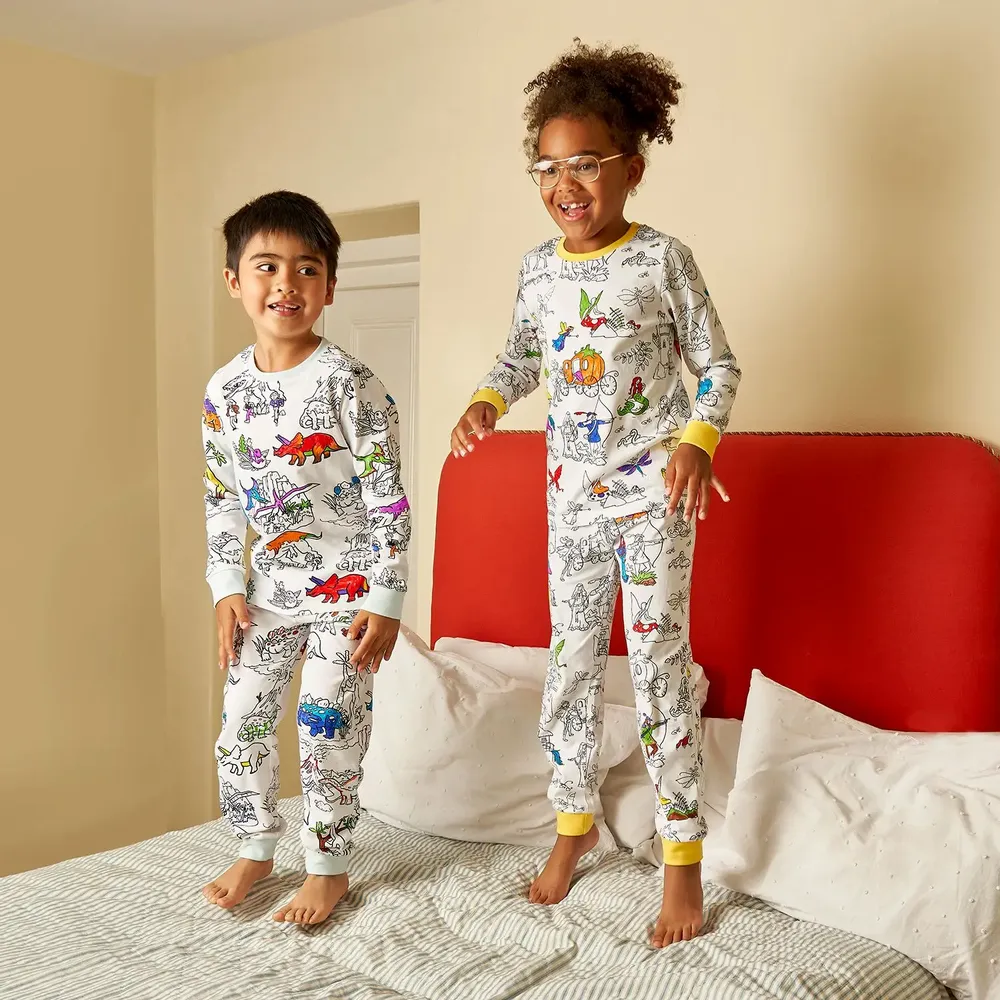 Children's arts and crafts - Colour-in pyjamas - EATSLEEPDOODLE