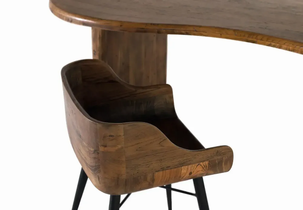 Chaises - Chaise en bois de teck et pieds en fer - GINER Y COLOMER