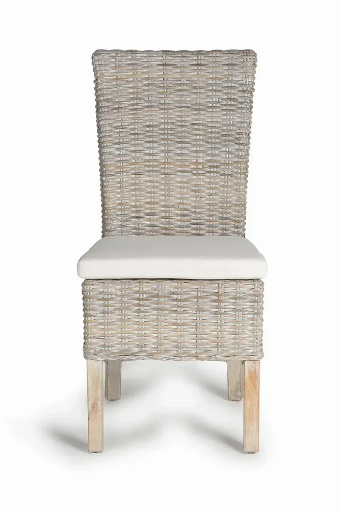 Chaises - Lot de 2 chaises en rotin avec coussin inclus - GINER Y COLOMER