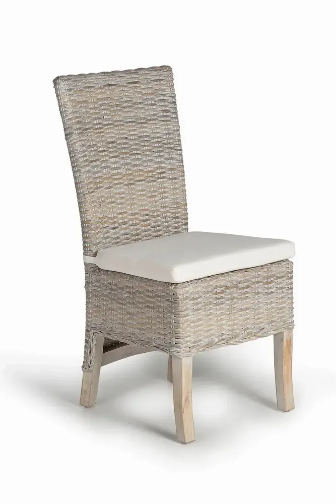Chaises - Lot de 2 chaises en rotin avec coussin inclus - GINER Y COLOMER