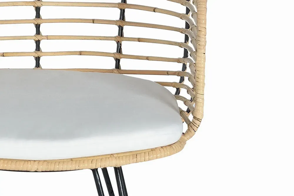 Chaises - Lot de 2 chaises en rotin et métal - GINER Y COLOMER