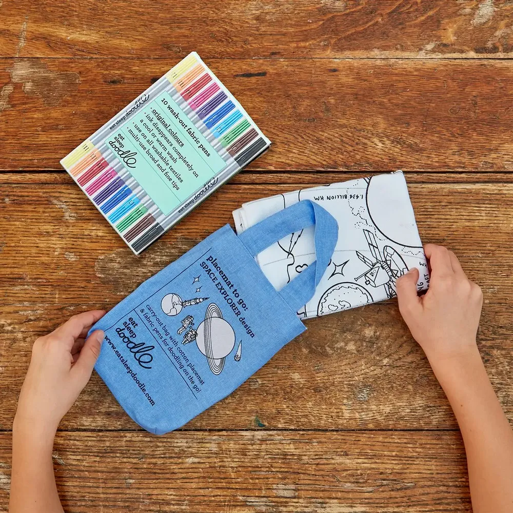 Sets de table - Set de table à colorier portable - EATSLEEPDOODLE