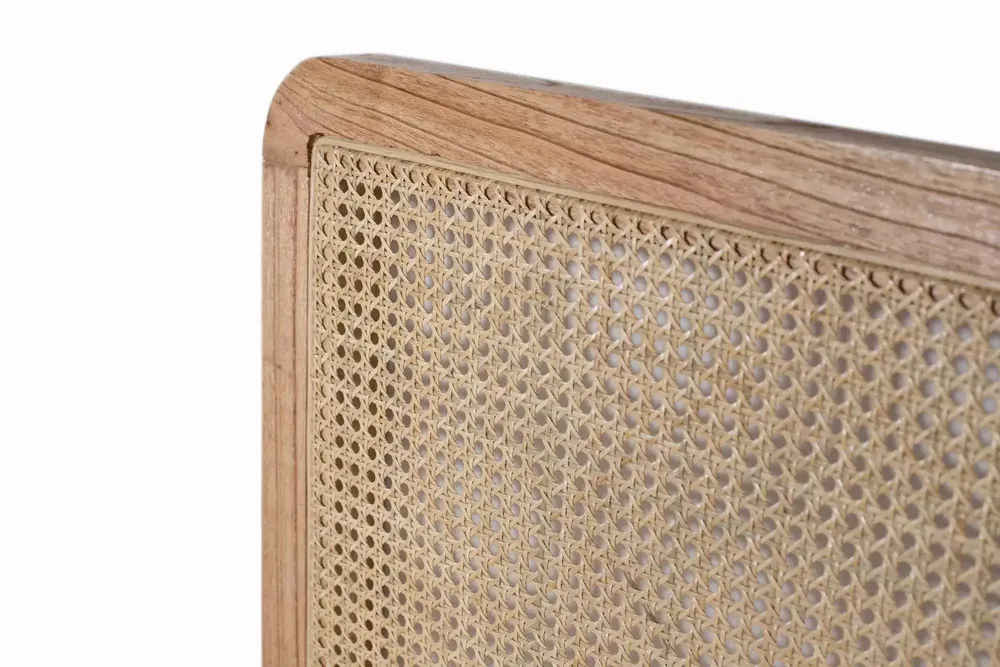 Beds - 150 cm rattan headboard with a touch of nature - GINER Y COLOMER