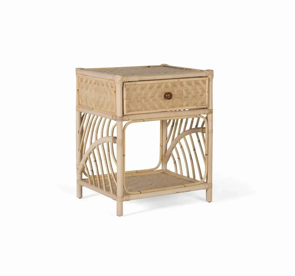 Tables de nuit - Table de chevet en rotin charme naturel - GINER Y COLOMER