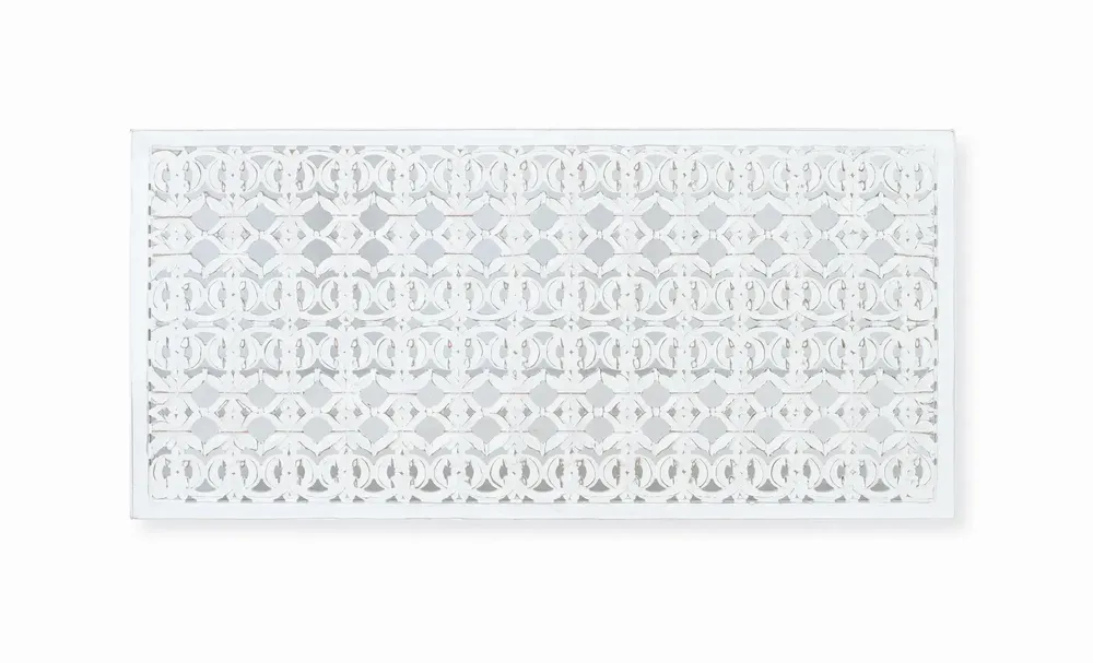 Beds - Headboard in stripped white MDF - GINER Y COLOMER