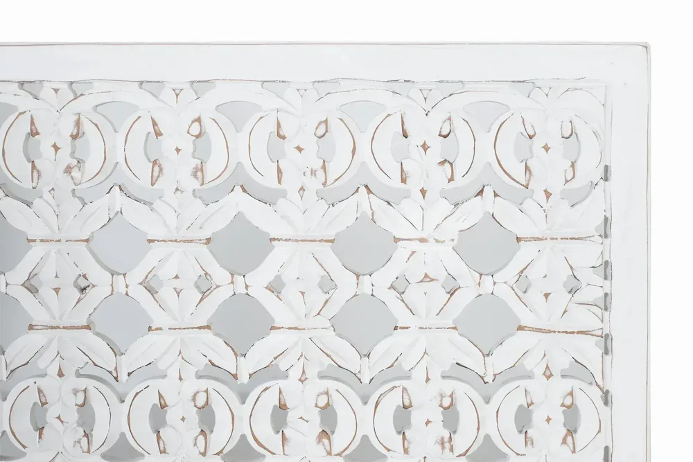 Beds - Headboard in stripped white MDF - GINER Y COLOMER