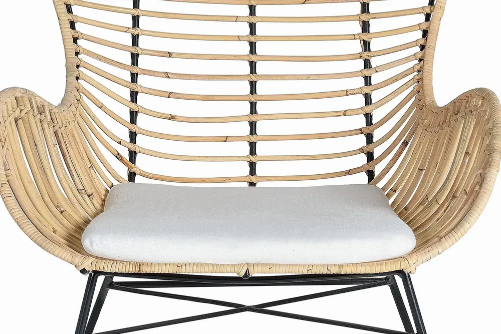 Chairs - Set of 2 rattan and metal chairs - GINER Y COLOMER