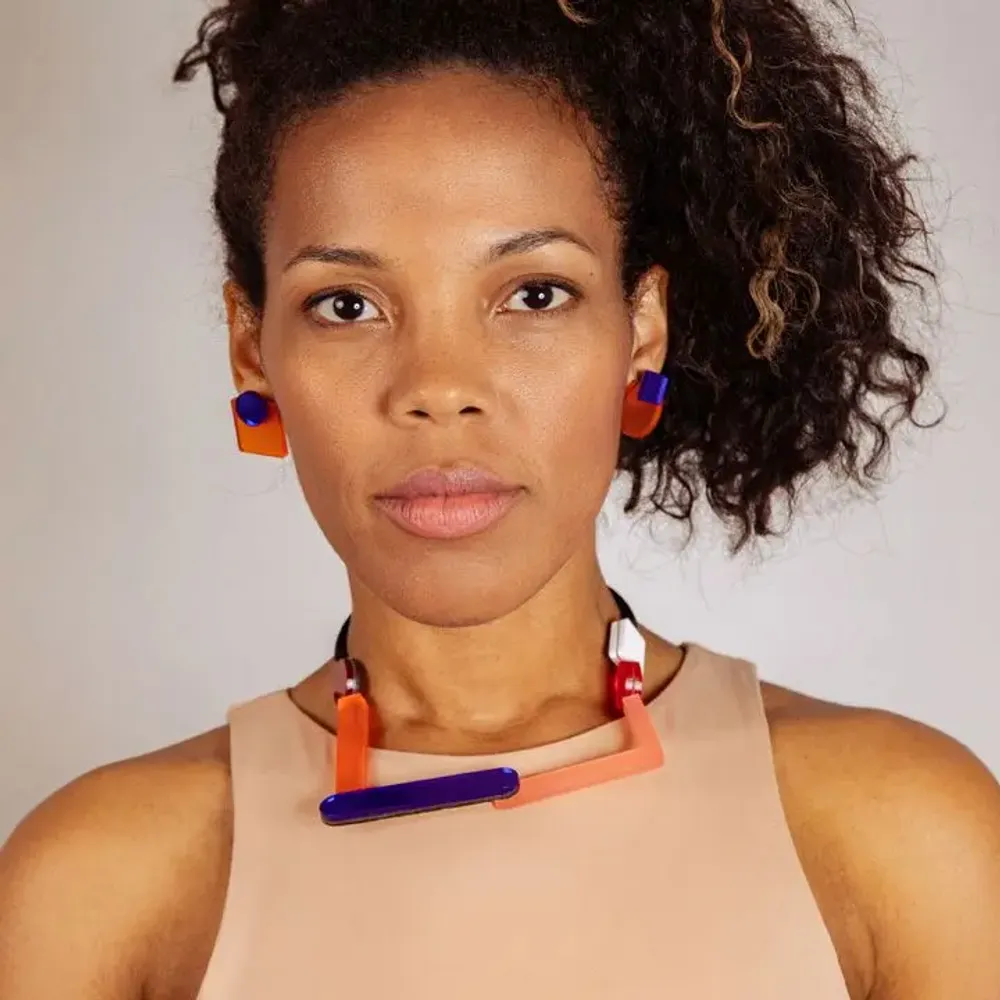 Bijoux - Impulse O Necklace – Abstract, Playful, Artistic - PAMELA COROMOTO