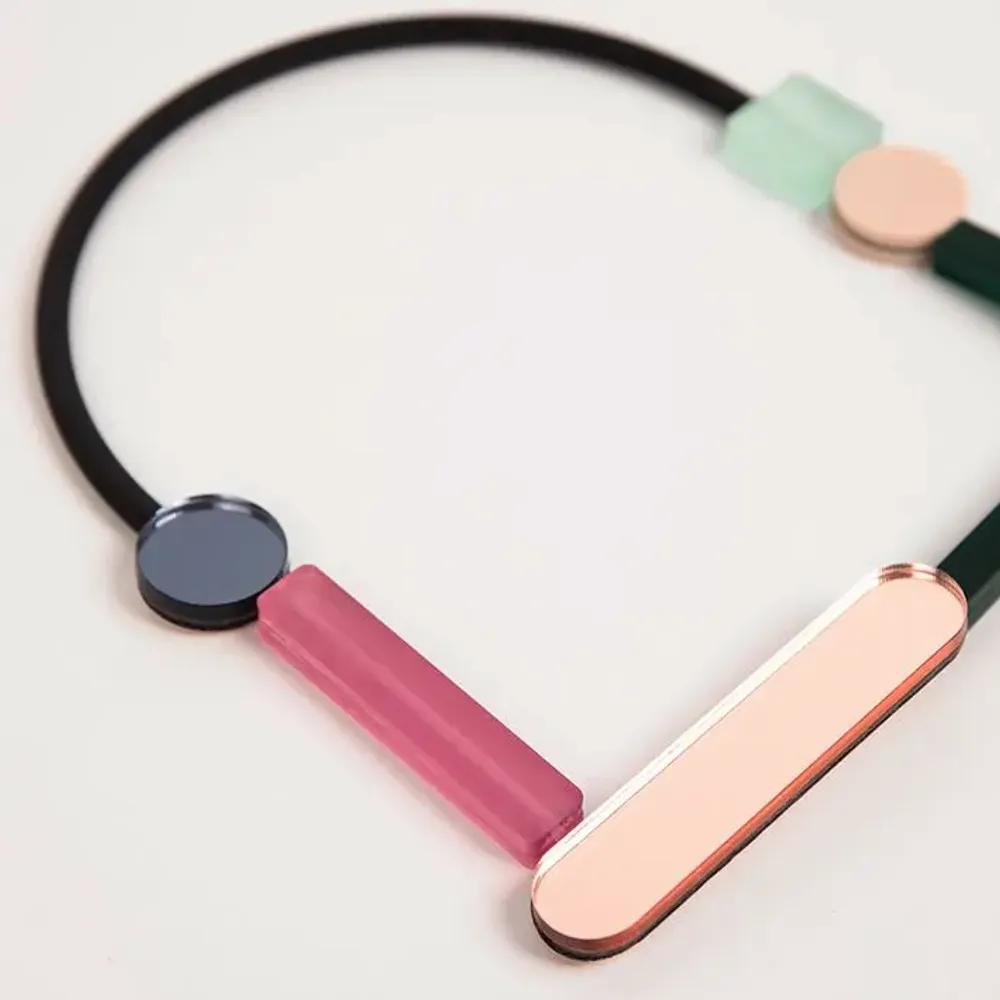 Bijoux - Impulse O Necklace – Abstract, Playful, Artistic - PAMELA COROMOTO
