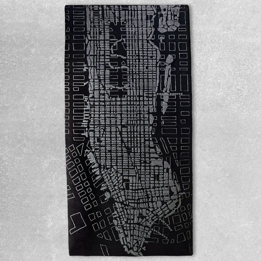 Panels - New York Hand Knotted Wool Rug, Customizable Italian Design - FRANK&FRANK