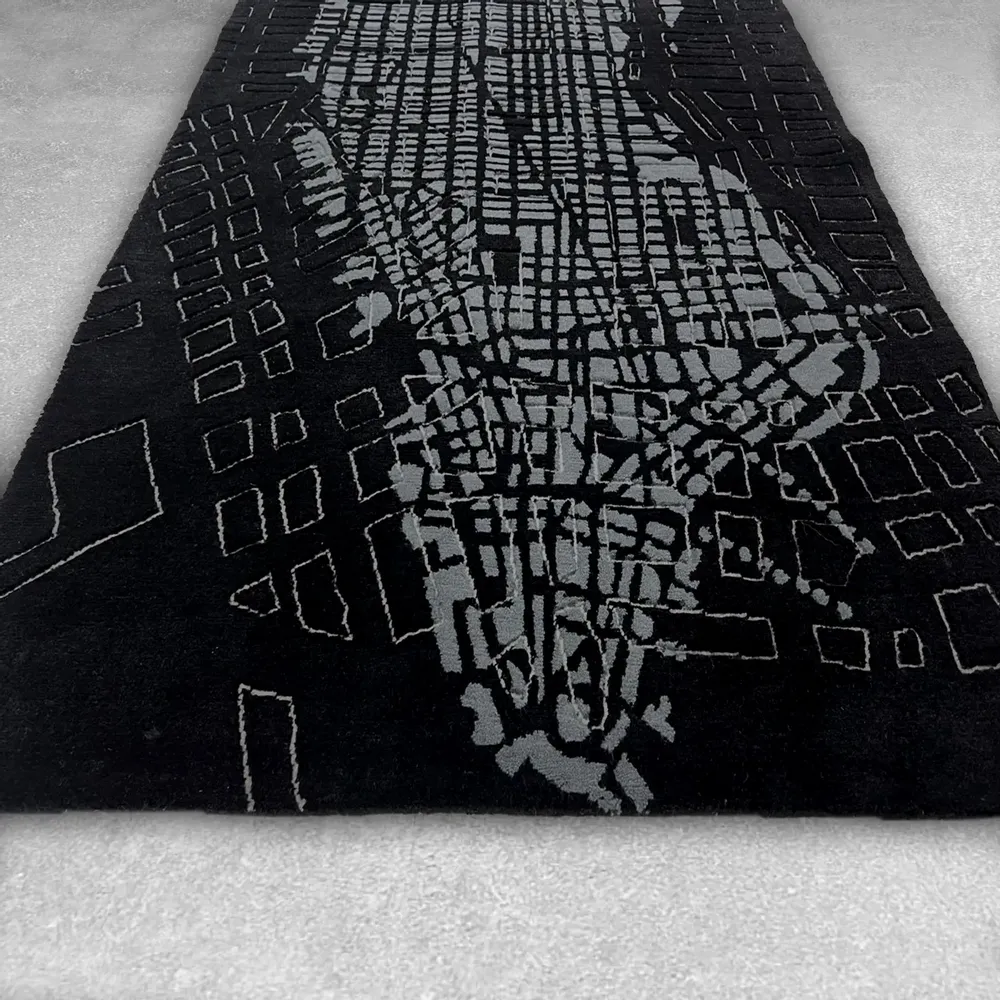 Panels - New York Hand Knotted Wool Rug, Customizable Italian Design - FRANK&FRANK