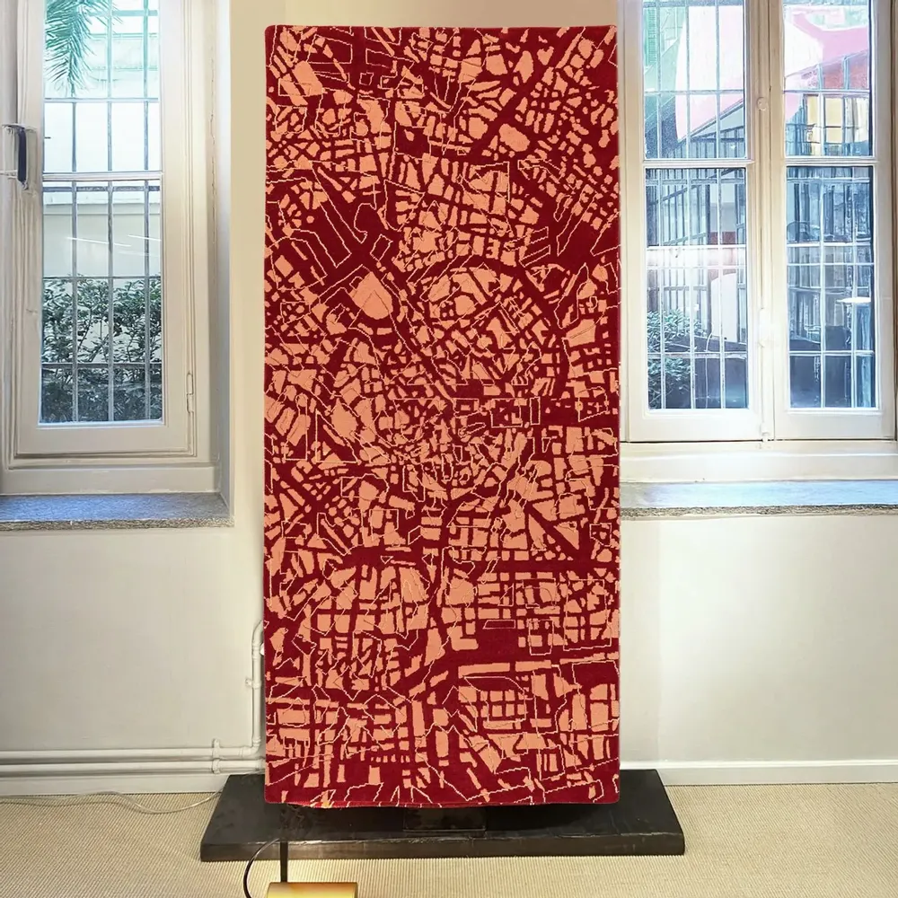 Panneaux séparateurs - Tapis Milan en laine noué à la main, design italien personnalisable - FRANK&FRANK