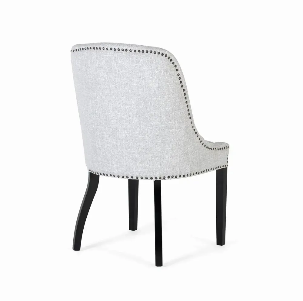 Chaises - Lot de 4 chaises en tissu gris - GINER Y COLOMER