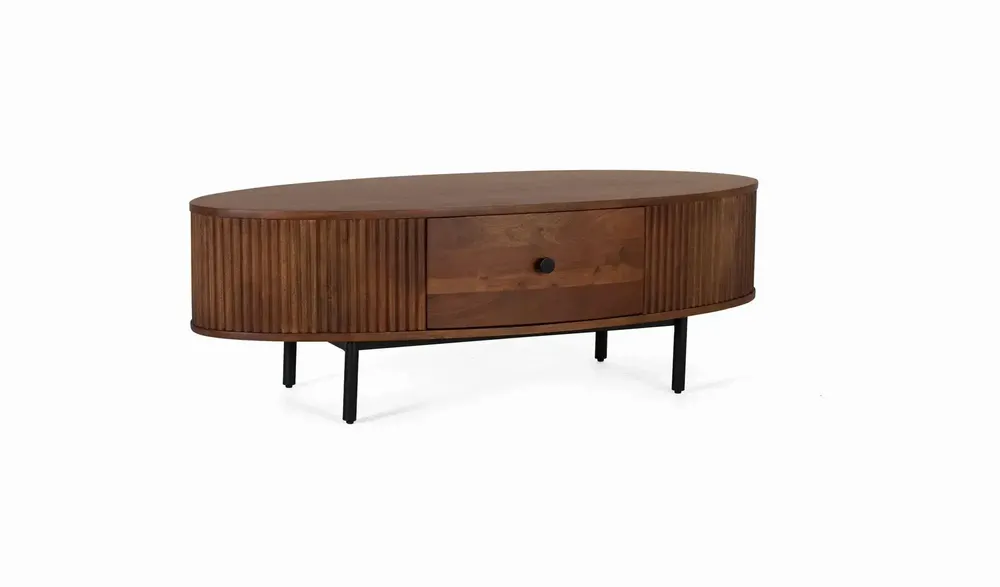 Coffee tables - Coffee table with 1 drawer in acacia wood - GINER Y COLOMER