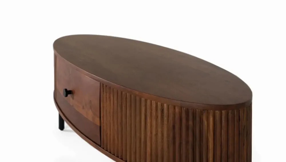 Coffee tables - Coffee table with 1 drawer in acacia wood - GINER Y COLOMER