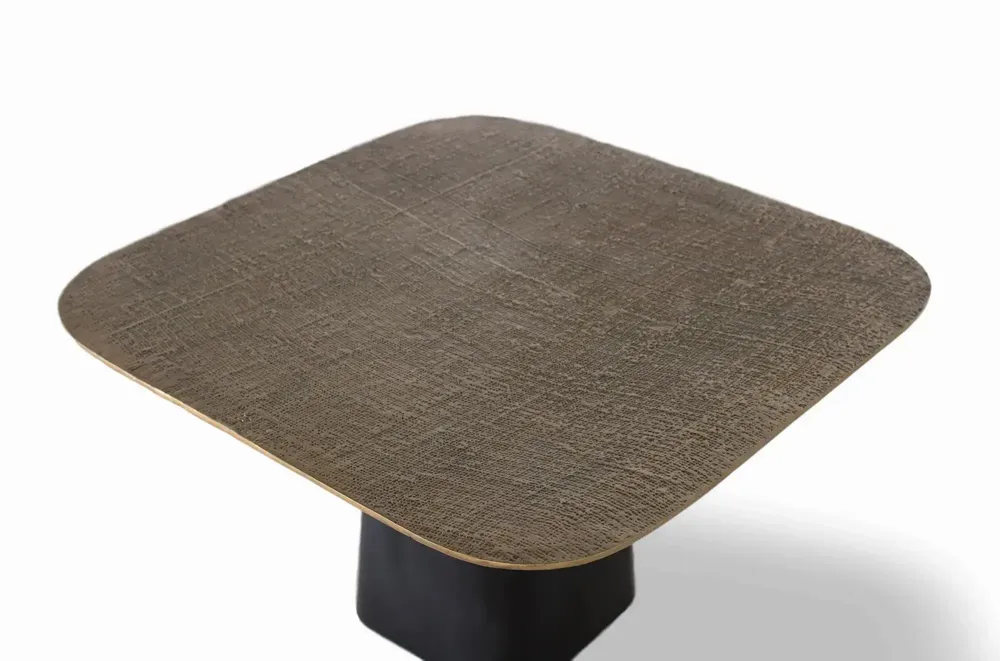 Tables basses - Table basse avec base en fer et plateau en aluminium - GINER Y COLOMER
