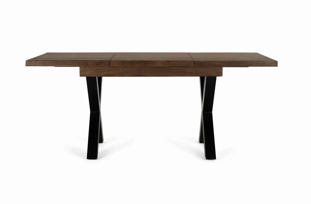 Tables Salle à Manger - Table à manger extensible bois de manguier et pieds métal - GINER Y COLOMER
