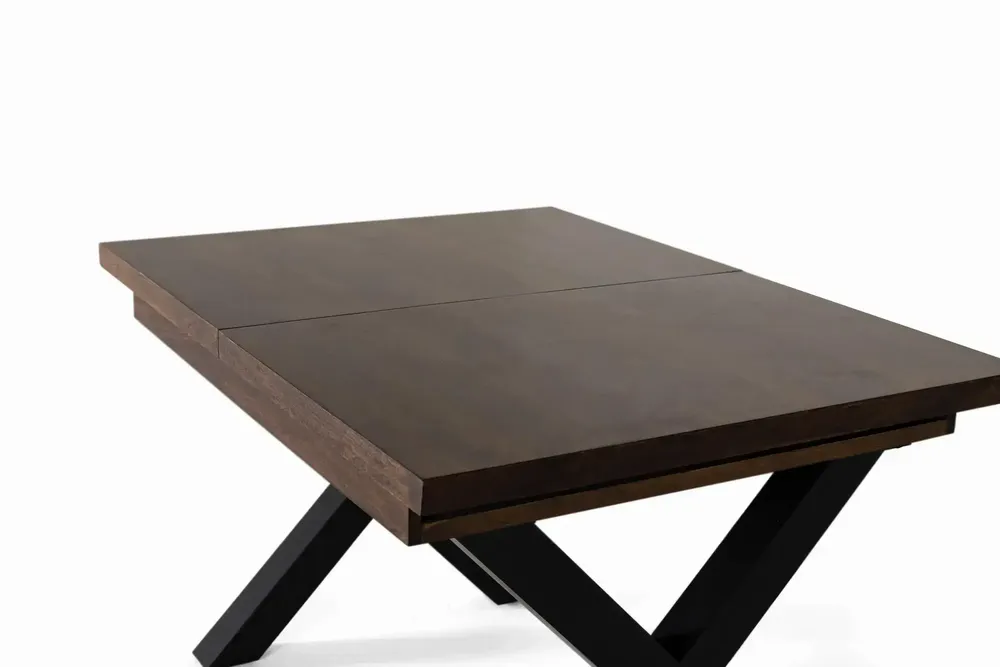 Tables Salle à Manger - Table à manger extensible bois de manguier et pieds métal - GINER Y COLOMER