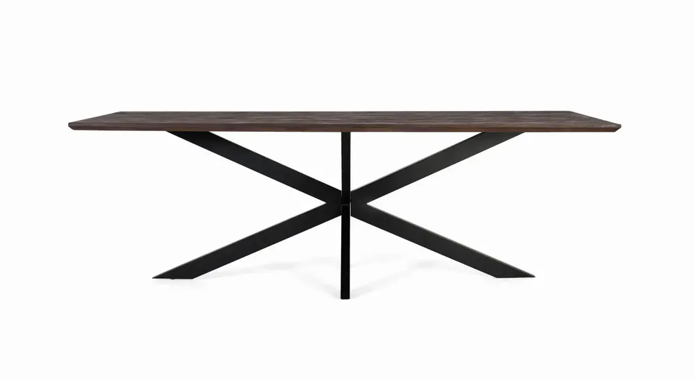 Tables Salle à Manger - Table à manger en bois d'acacia et pieds en métal 230 cm - GINER Y COLOMER