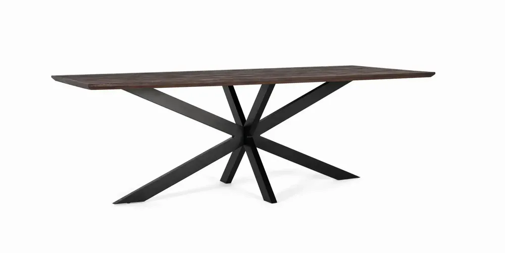 Tables Salle à Manger - Table à manger en bois d'acacia et pieds en métal 230 cm - GINER Y COLOMER