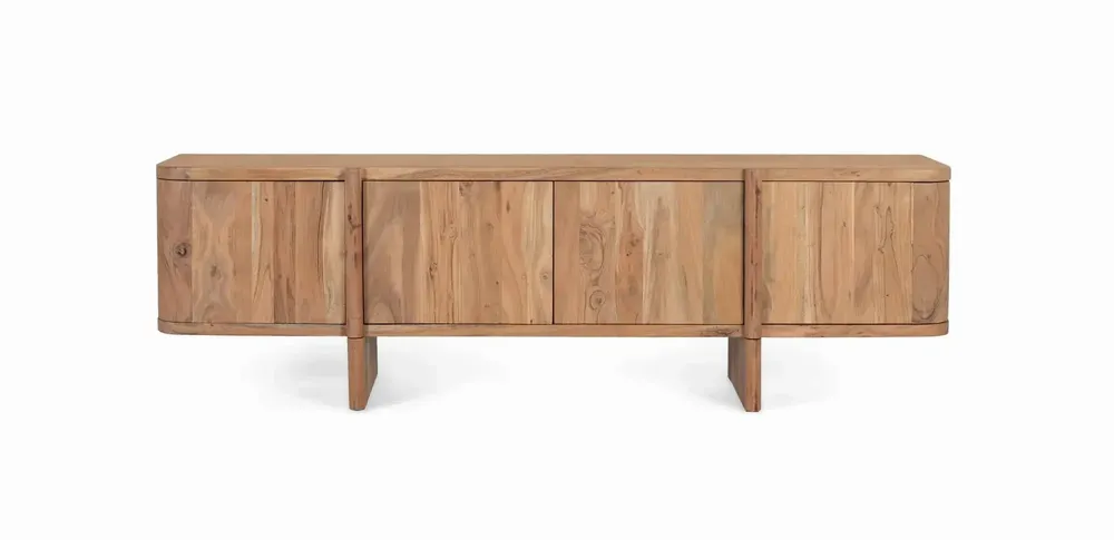 TV stands - Solid acacia wood TV cabinet - GINER Y COLOMER