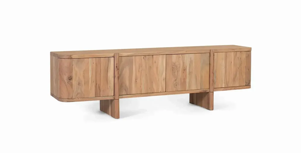 TV stands - Solid acacia wood TV cabinet - GINER Y COLOMER