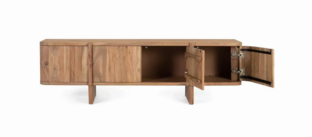 TV stands - Solid acacia wood TV cabinet - GINER Y COLOMER