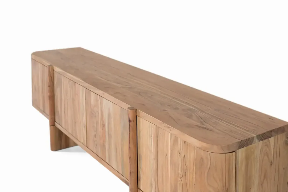 TV stands - Solid acacia wood TV cabinet - GINER Y COLOMER