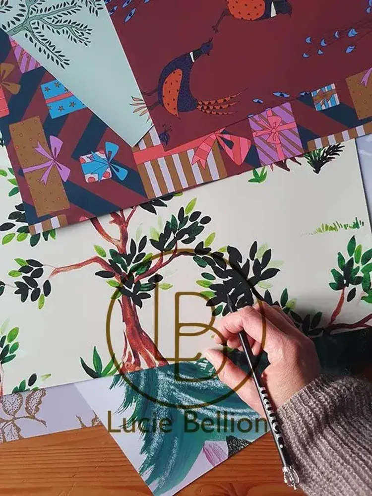 Textile and surface design - Collection extract - LUCIE BELLION
