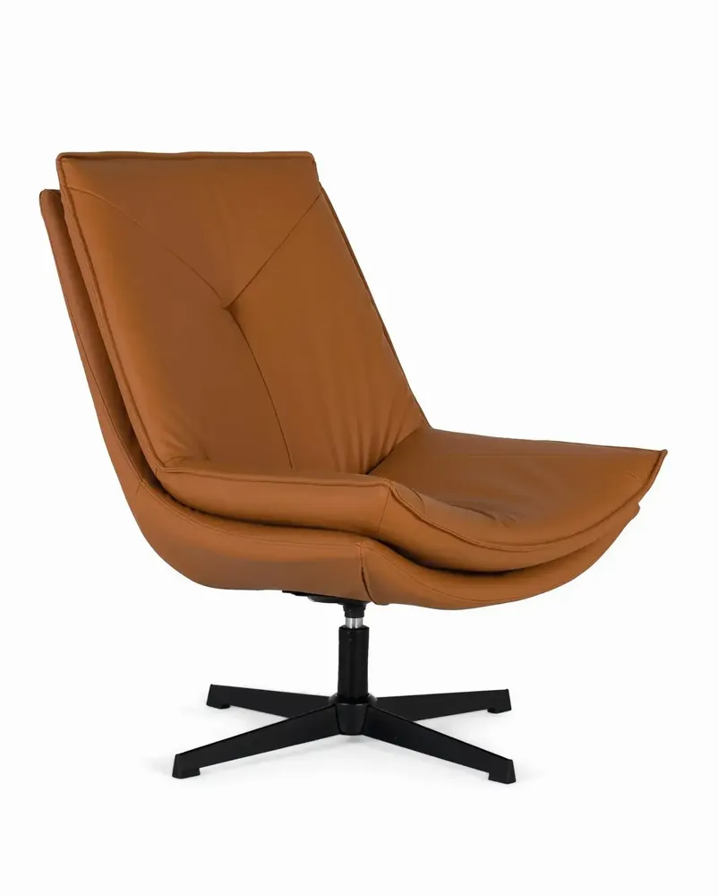 Armchairs - Swivel armchair covered in synthetic leather and padding - GINER Y COLOMER