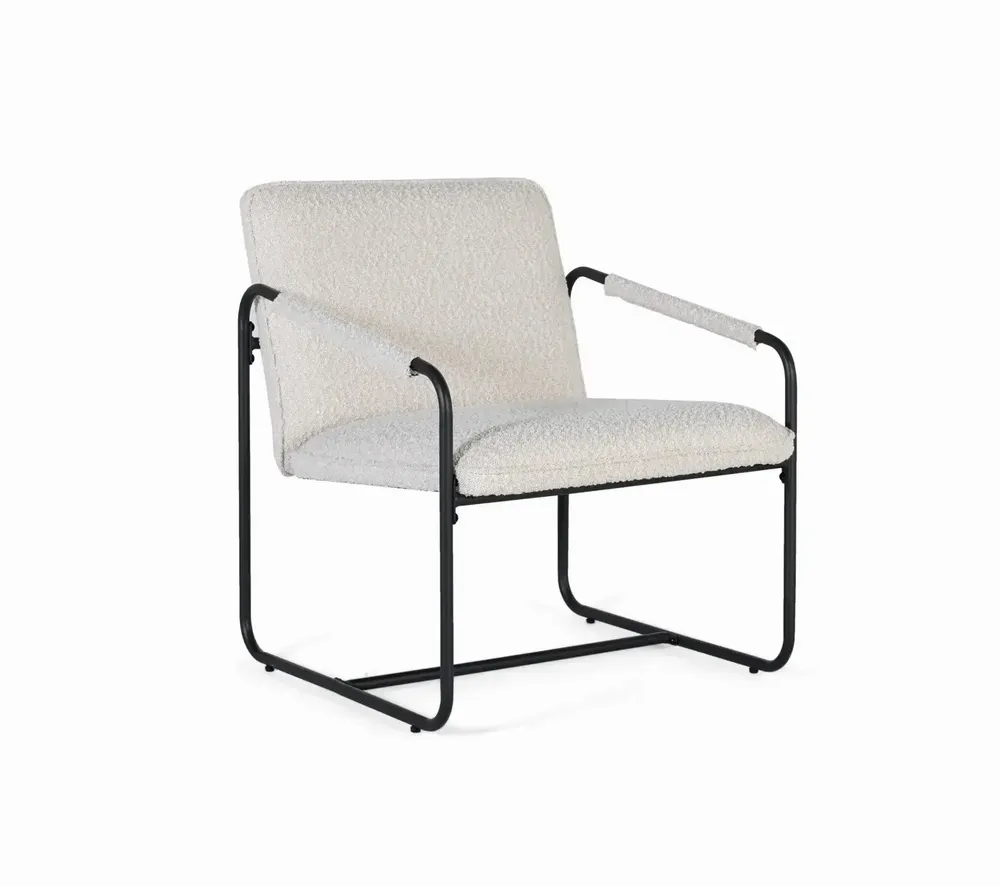 Armchairs - Set of 2 armchairs upholstered in beige and quilted fabric - GINER Y COLOMER