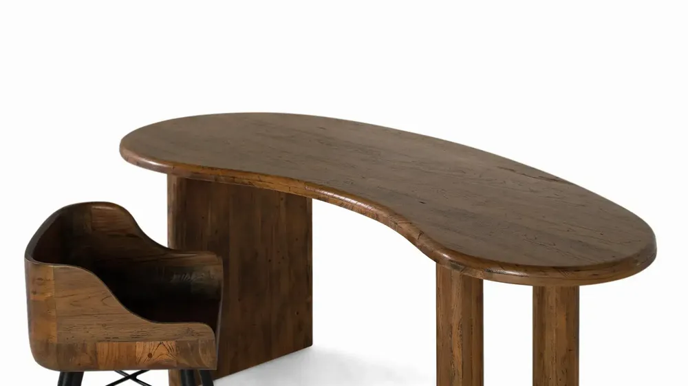 Tables Salle à Manger - Table à manger de style rustique en bois de teck - GINER Y COLOMER