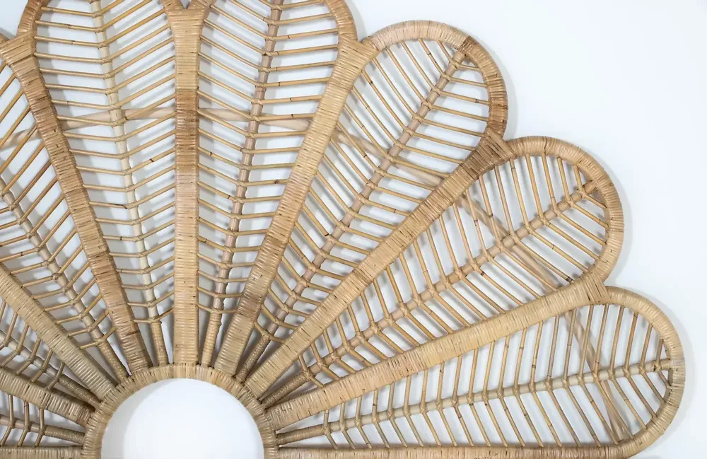 Beds - Handmade natural rattan headboard 180 cm - GINER Y COLOMER