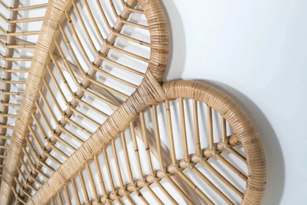 Beds - Handmade natural rattan headboard 180 cm - GINER Y COLOMER