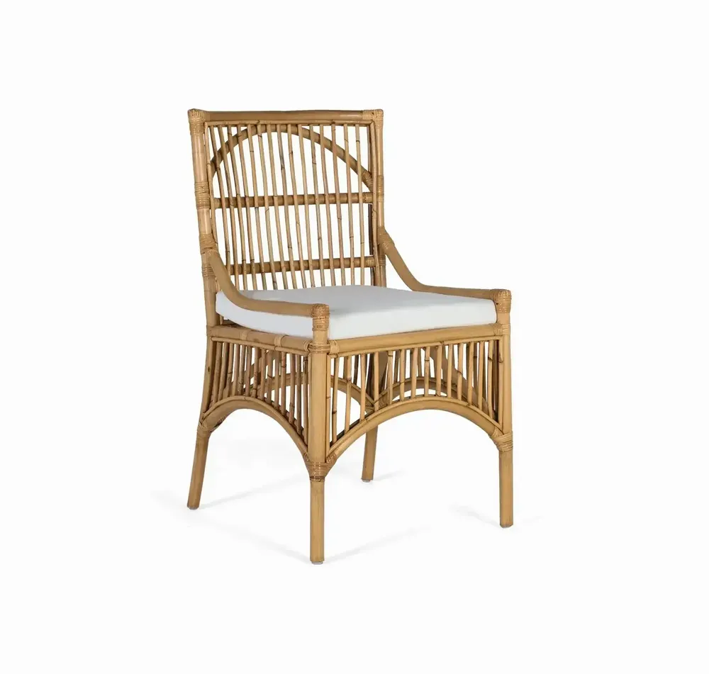 Chairs - Set of 2 rattan chairs with padded cushions - GINER Y COLOMER