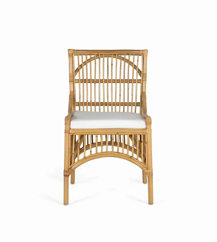 Chairs - Set of 2 rattan chairs with padded cushions - GINER Y COLOMER